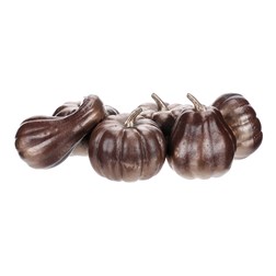 Dýně plastová - mix druhů, barva hnědá, cena za síťku (6 ks).