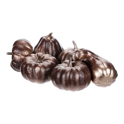 Dýně plastová - mix druhů, barva hnědá, cena za síťku (6 ks).