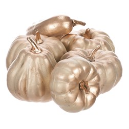 Dýně plastová - barva béžovo zlatá, cena za síťku (9 ks).