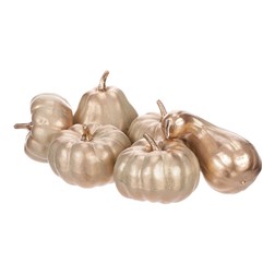 Dýně plastová - barva béžovo zlatá, cena za síťku (9 ks).