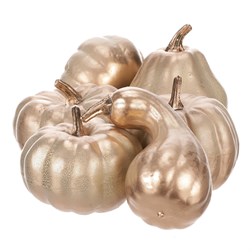 Dýně plastová - barva béžovo zlatá, cena za síťku (9 ks).