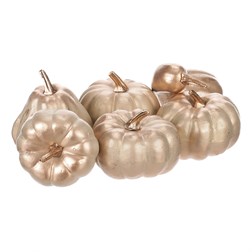 Dýně plastová - barva béžovo zlatá, cena za síťku (9 ks).