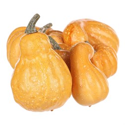 Dýně plastová - žlutá, různé tvary, cena za síťku (6 ks).