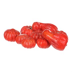 Dýně plastová - červená, různé tvary, cena za síťku (9 ks).