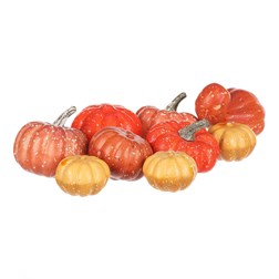 Dýně plastová, mix 3 barev a tvarů, cena za síťku (9 ks).