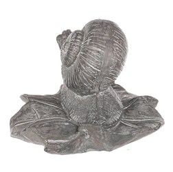 Šnek na listu, polyresinová dekorace.