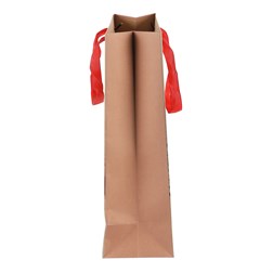 Taška dárková s autem - bambusový papír, hnědá, malá.