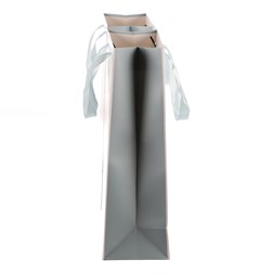 Taška dárková papírová - zimní krajina, mix 2 druhů, extra malá, cena za 1 ks.