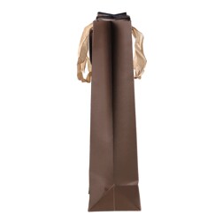 Taška papírová na víno - zlaté pruhy, mix 2 barev, cena za 1 ks.