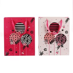 Taška papírová - narozeninová, mix 2 druhů, střední, cena za 1 ks.