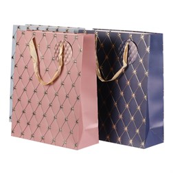 Taška dárková - se zlatou ražbou, papír, mix 3 druhů