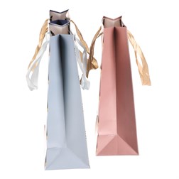 Taška dárková - se zlatou ražbou, papír, mix 3 druhů