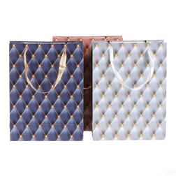 Taška dárková - se zlatou ražbou, papír, mix 3 druhů