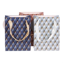 Taška dárková - se zlatou ražbou, papír, mix 3 druhů