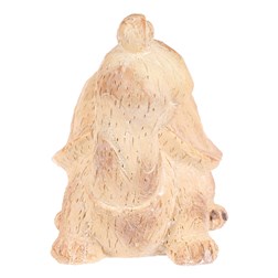 Želva - zahradní figurka, větší, polyresin, imitace dřeva