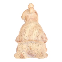 Želva - zahradní figurka, větší, polyresin, imitace dřeva