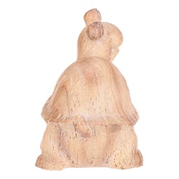 Želva - zahradní figurka, menší, polyresin, imitace dřeva