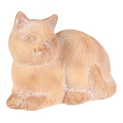 Kočka - zahradní figurka, polyresin, imitace dřeva