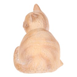 Kočka - zahradní figurka, polyresin, imitace dřeva