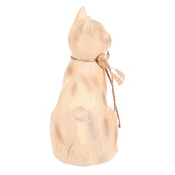 Kočka - zahradní figurka, polyresin, imitace dřeva