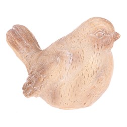 Ptáček - zahradní figurka, polyresin, imitace dřeva