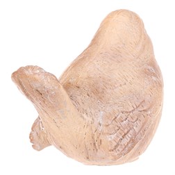Ptáček - zahradní figurka, polyresin, imitace dřeva