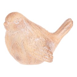 Ptáček - zahradní figurka, polyresin, imitace dřeva