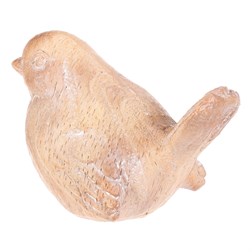 Ptáček - zahradní figurka, polyresin, imitace dřeva