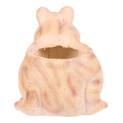 Žába - obal na květiny, magnesium, imitace dřeva