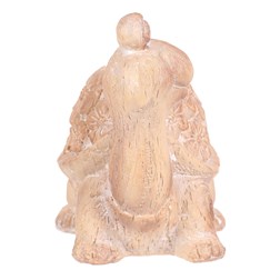 Želva - polyresin, menší, vzor květin, imitace dřeva