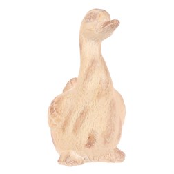 Kachna - polyresin, větší, imitace dřeva