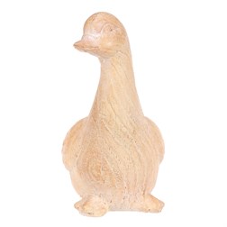 Kachna - polyresin, menší, imitace dřeva