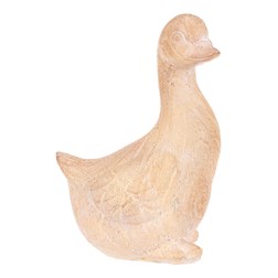 Kachna - polyresin, menší, imitace dřeva