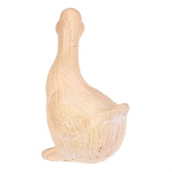 Kachna - polyresin, menší, imitace dřeva