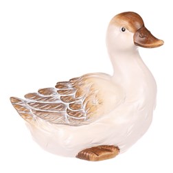 Kachna - zahradní figurka, větší, keramika