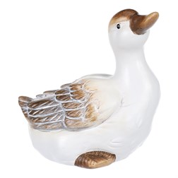 Kachna - zahradní figurka, menší, keramika