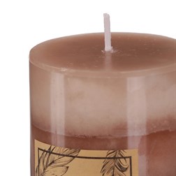 Svíčka aromatická - káva, parafín, barevné odstíny kávy.