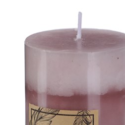 Svíčka aromatická - levandule, parafín, fialové odstíny.