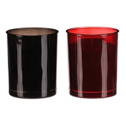 Svíčka aromatická ve skle - vel. L, mix 2 barev a vůní, parafín, cena za 1 ks.