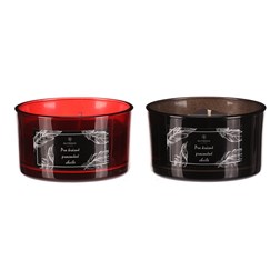 Svíčka aromatická ve skle - vel. M, mix 2 barev a vůní, parafín, cena za 1 ks.