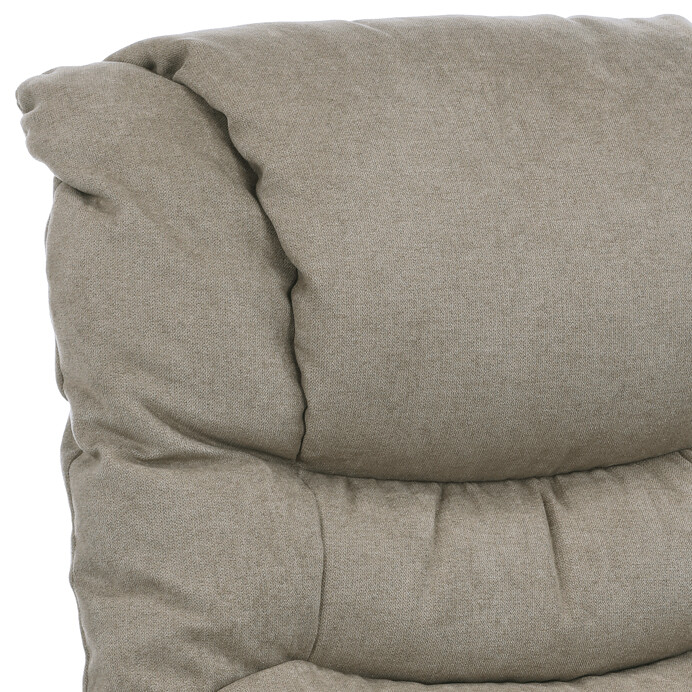 Polohovacie kreslo, elektrické káblové ovládanie, béžová, látka, TV-1171 CAP2