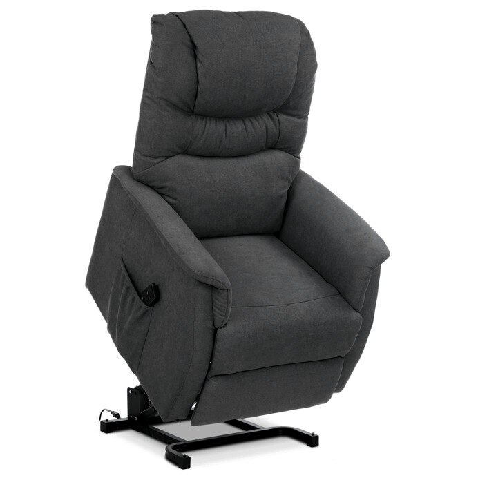 Relaxačné kreslo, sivá látka, elektrické polohovanie TV-1171 GREY2