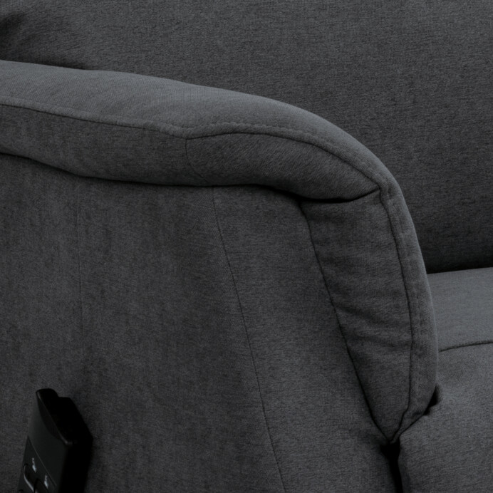 Relaxačné kreslo, sivá látka, elektrické polohovanie TV-1171 GREY2