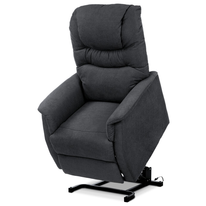 Relaxačné kreslo, sivá látka, elektrické polohovanie TV-1171 GREY2
