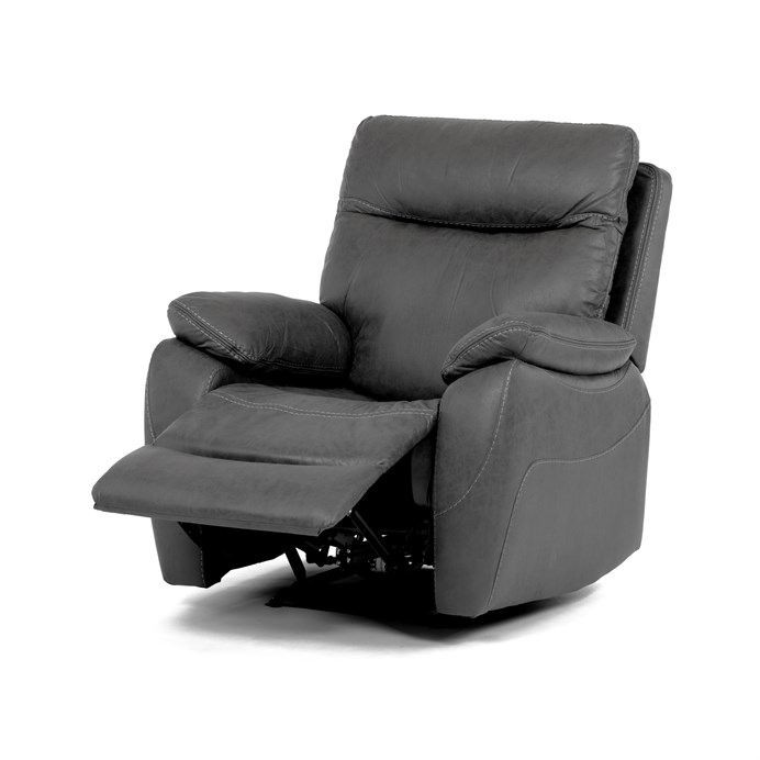 TV a relaxačné Kreslo s elektrickým ovládáním, poťah šedá látka v dekore vintage, 1 motor 240V TV-4094 GREY3