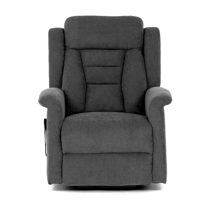 Polohovacie kreslo, elektrické káblové ovládanie, šedá, látka, TV-7072 GREY2