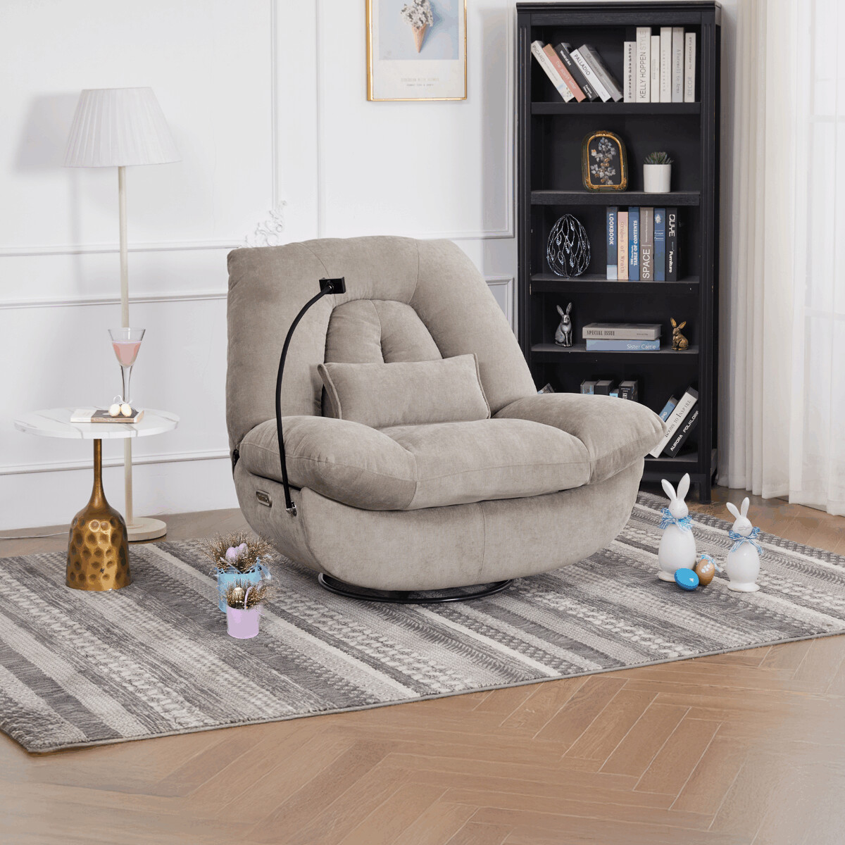 Polohovateľné kreslo TV-7081 GREY2