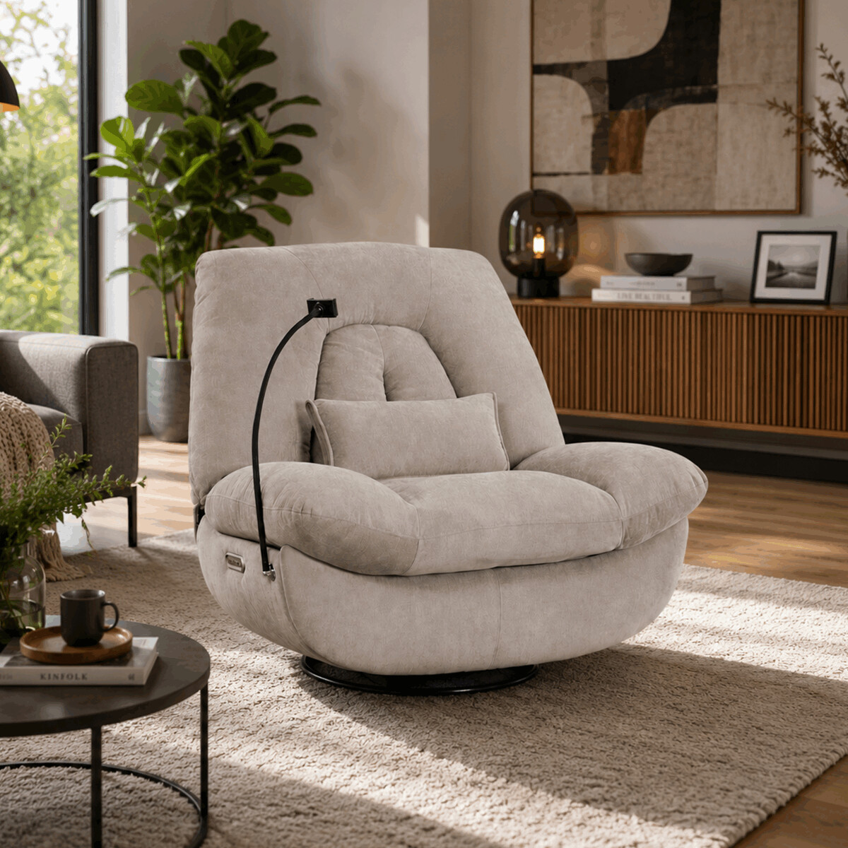 Elektrické polohovacie kreslo TV-7081 GREY2