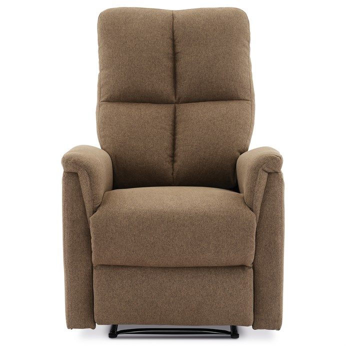 Polohovacie kreslo, hnedá, látka, TV-916 BR2