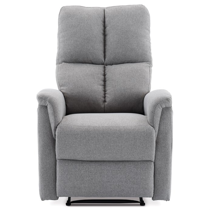 Polohovacie kreslo, sivá, látka, TV-916 SIL2